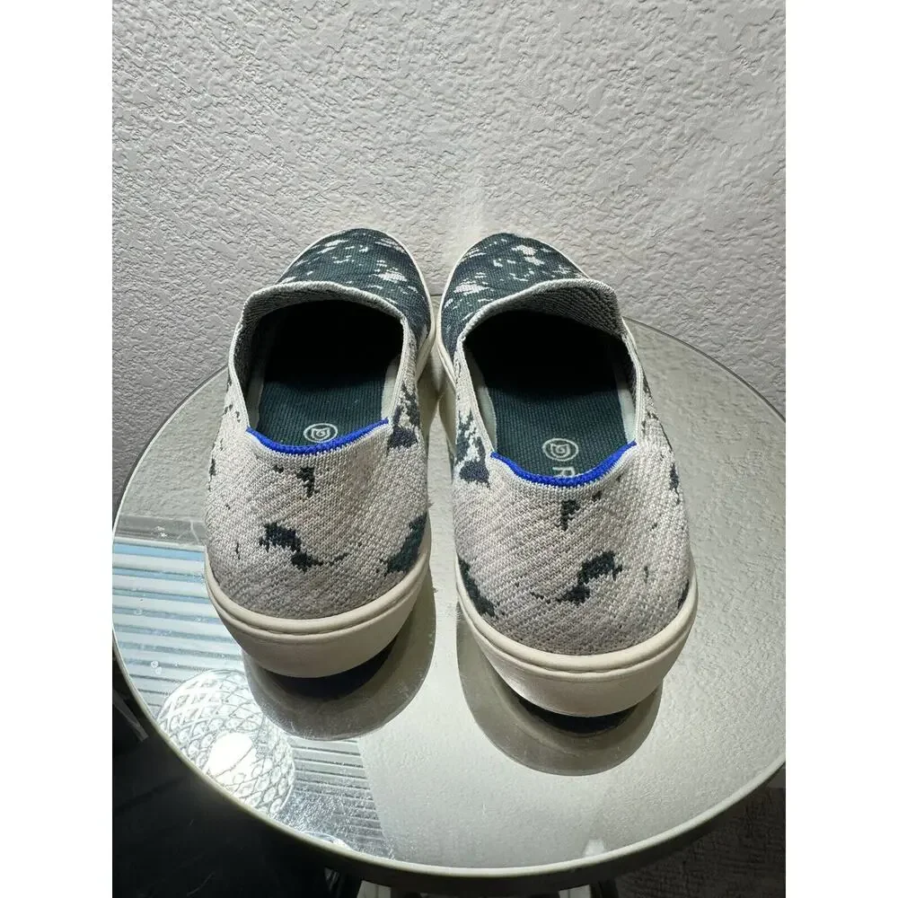 Rothys The Original Sneaker Shibori Tye Dye Limited Edition Sea Green Size 10 - Picture 6 of 8